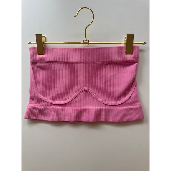 Free people hit pink tube top Sz M/L - Picture 2 of 3